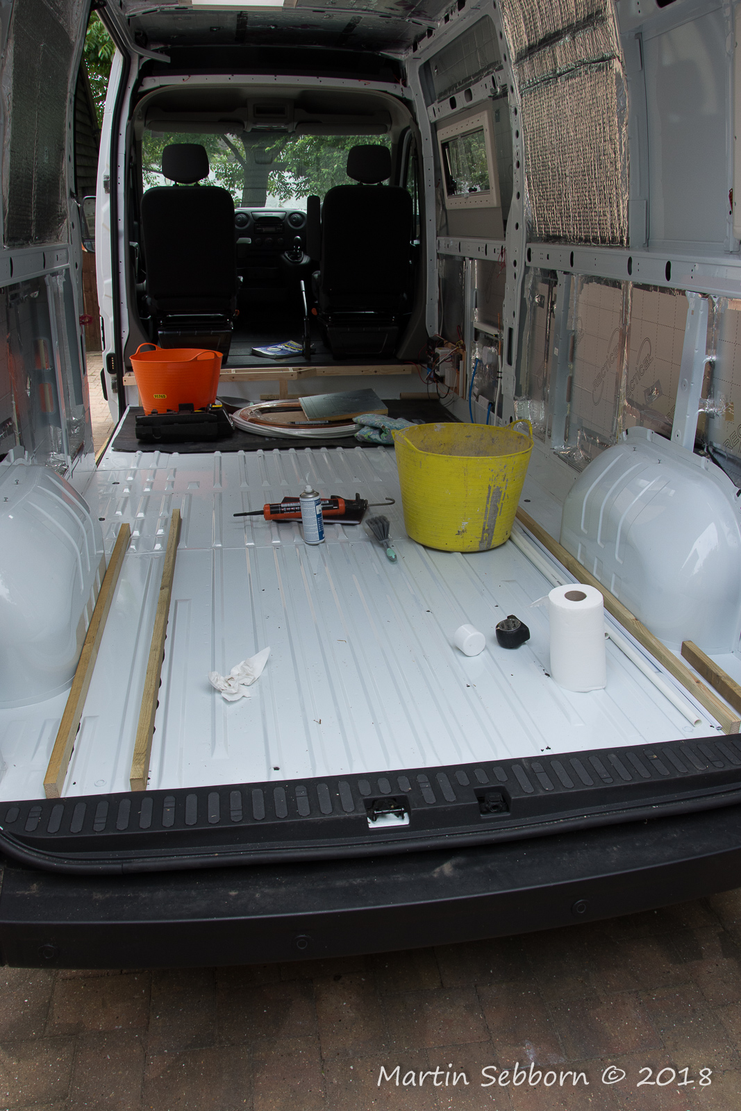 First battens going in